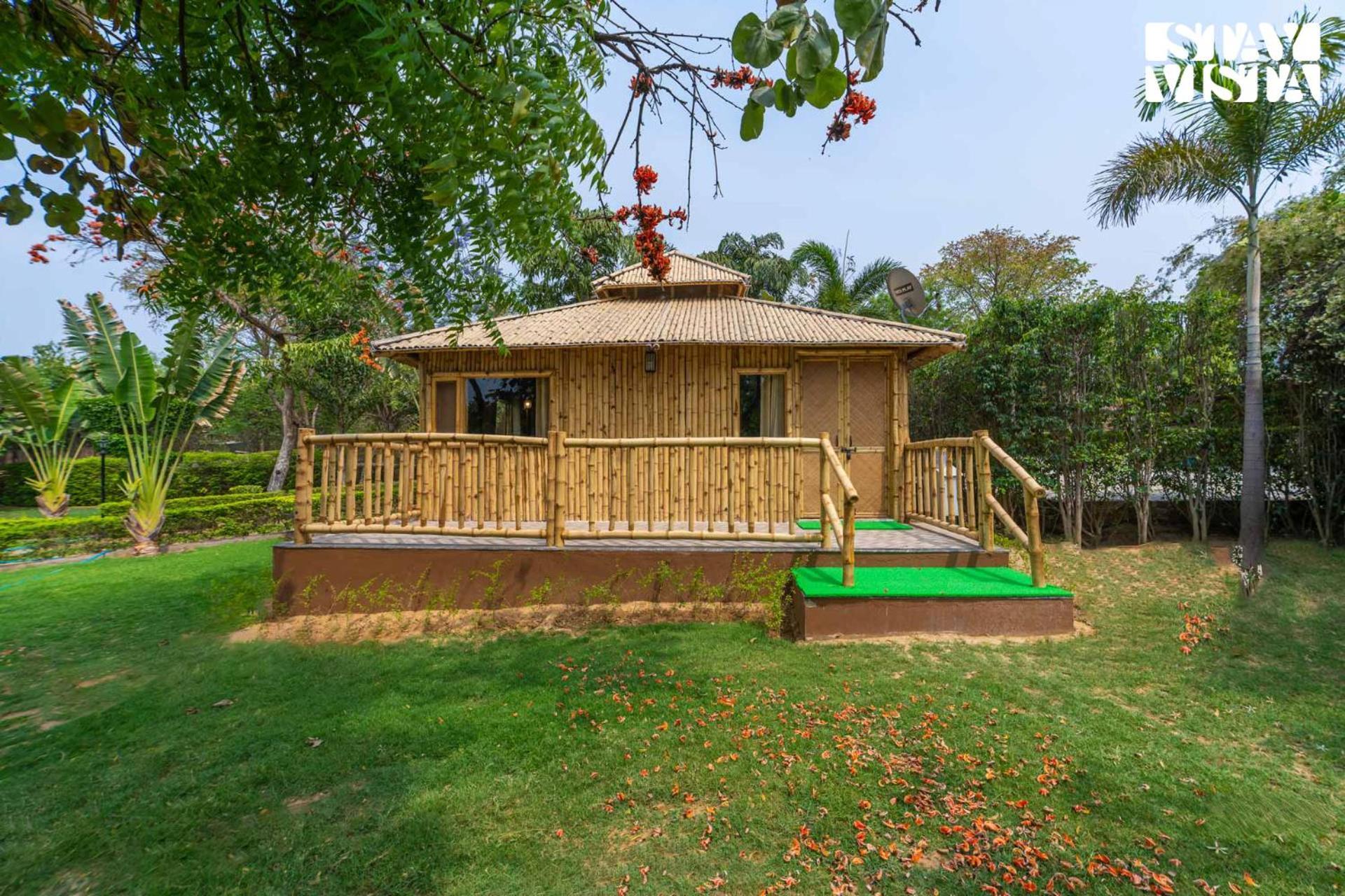 Stayvista At Maple Farms With Pool, Bbq & Bonfire Sohna Extérieur photo