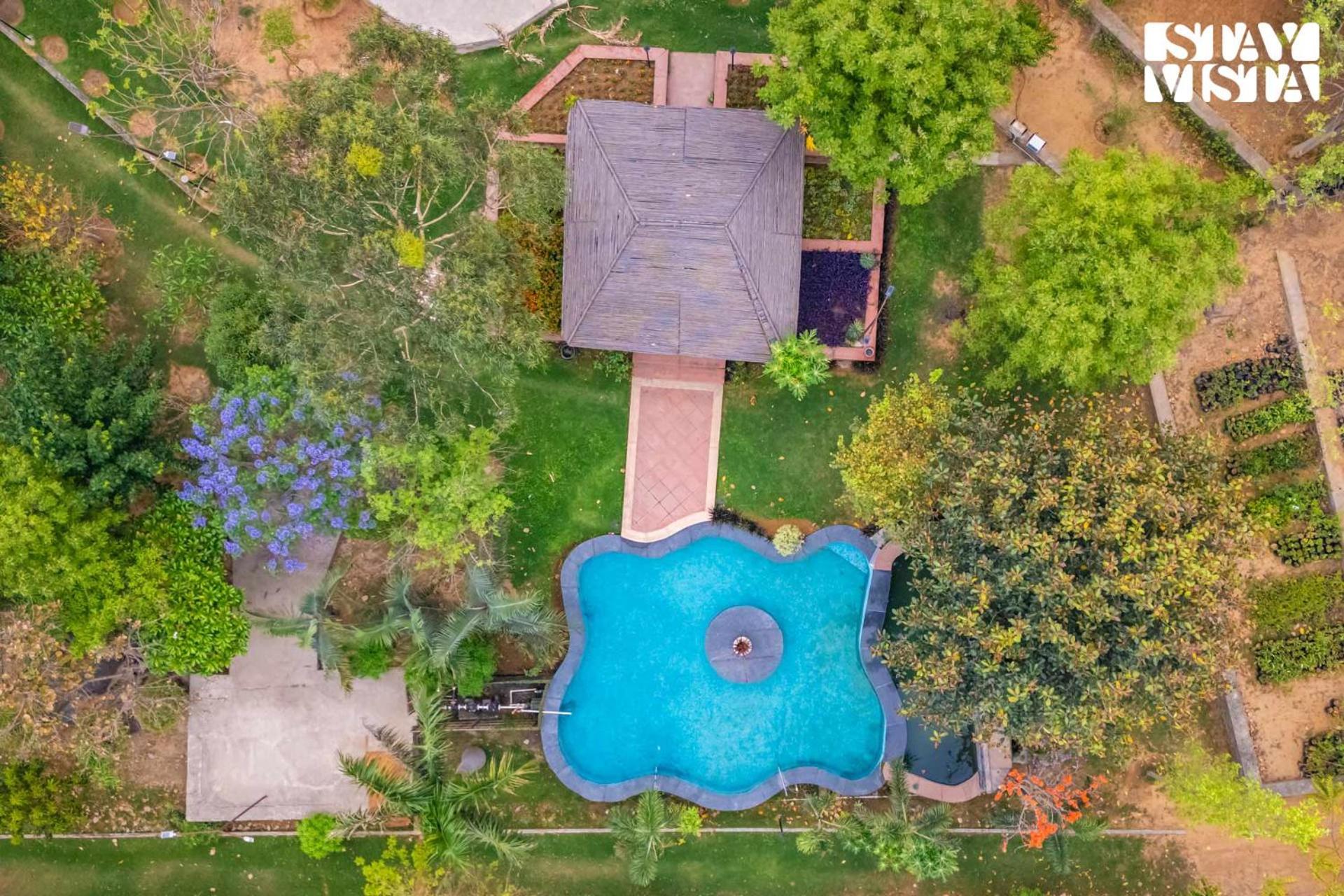 Stayvista At Maple Farms With Pool, Bbq & Bonfire Sohna Extérieur photo